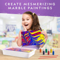 National Geographic Marbling Paint Craft Kit to Create Marble Art for Kids Paint Marbling Kit