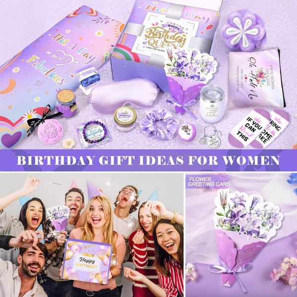 Birthday Gifts for Women Friendship, Gifts for Women Birthday Unique, Best Friend Birthday Gifts, Happy Birthday Gift Basket for Her, Friends,