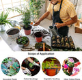Augshy Nursery Pot, 110 Pcs 4" Plastic Plants Pot,Seed Starting Pots, Indoor Outdoor Seeding pots | Plastic,Drainage Holes,for Garden Flower