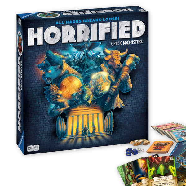 Ravensburger Horrified: Greek Monsters - Cooperative Strategy Board Game | for Ages 10 and up | Unleash Mythical Creatures | Engaging Family Game