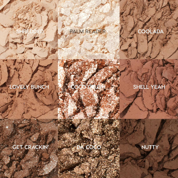 ColourPop Going Coconuts Eyeshadow Palette - Cool-Toned Neutral Eyeshadow Palette with Ultra-Velvety and Silky Finishes - High-Pigment Eye Makeup