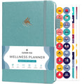 Clever Fox Wellness Planner - Weekly & Daily Health and Wellness Log, Food Journal & Meal Planner Diary for Calorie Counting, Notebook for Medical