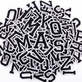 Boao 104 Pcs Iron on Letters Embroidered Patches 1.5" Height, Black