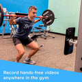Dual Magnetic Phone Mount & Holder. Attaches Magnetically to Metal Surface. Shoot Hands-Free Videos While Working Out. Strong Joints and Magnets.