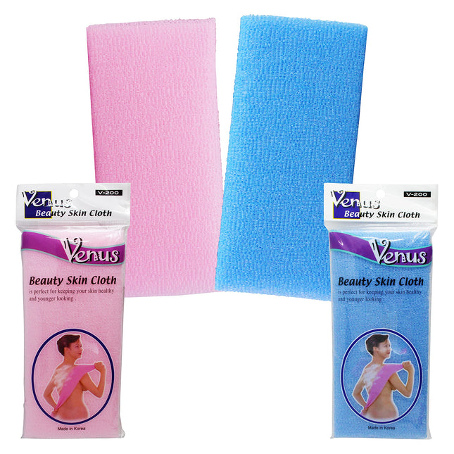 Bath Shower Exfoliating Towel Cloth Nylon Mesh Korean Loofah Scrub Washcloth Bac