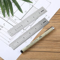 Mr. Pen- Machinist Ruler, 6 Inch, 2 Pack, Stainless Steel Imperial | Precision Measuring Tool, 1/8", 1/16", 1/32", 1/64" Graduation for