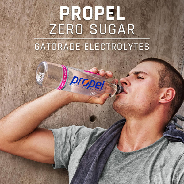Propel, Kiwi Strawberry, Zero Calorie Sports Drinking Water with Electrolytes and Vitamins C&E, 16.9 Fl Oz (12 Count) Kiwi Strawberry 16.9 Fl Oz