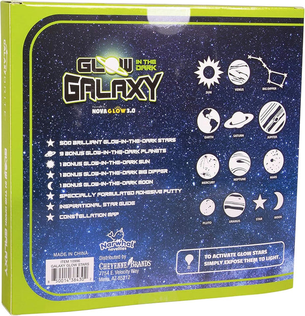 Glow in The Dark Stars for Ceiling, 500-Count, Largest Ceiling Glow Stars Assortment Includes Jumbo Sun, All 9 Planets, Bonus Moon and Entire Big