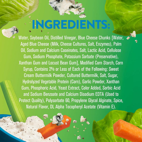 Wish-Bone Chunky Blue Cheese Salad Dressing, 15 FL OZ Chunky Blue Cheese 15 Oz 15 Fl Oz (Pack of 1)
