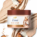 Dove Scrub Brown Sugar & Coconut Butter For Silky Smooth Skin Body Scrub Exfoliates & Restores Skin's Natural Nutrients 10.5 oz Brown Sugar and
