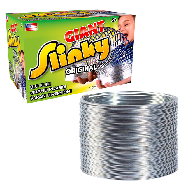 The Original Giant Slinky Walking Spring Toy, Metal Slinky, Party Favors, Fidget