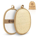 Almooni Natural Loofah Exfoliating Body Scrubber, Made with Natural Egyptian Shower Loofah Sponge, Bath Shower Loofah Sponge for Women and Men,