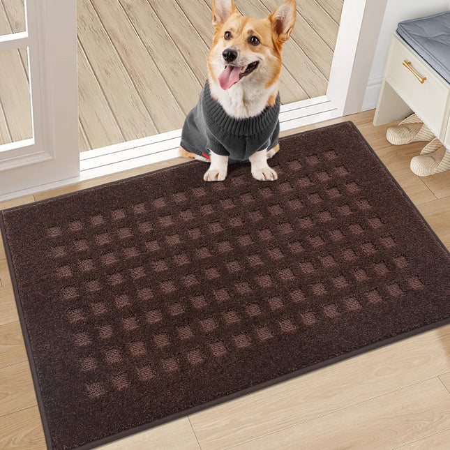BEQHAUSE Dog Door Mats for Muddy Paws 20"X32", Absorbent and Dirt Trapper Doorma