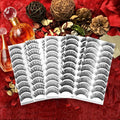 Eliace Eyelashes, (50 Pairs,5 Styles) Faux Mink Lashes Natural Look Wispy Fluffy Handmade Cat Eye False Lash Pack, False Eyelashes Set, Fake