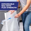 Hefty Ultra Strong 13 Gallon Trash Bags, Tall Kitchen, Drawstring Closure, Odor Control, White, Lavender, Sweet Vanilla, 110 Count Lavender &