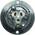 Journeyman-Pro 5278 15 Amp 120-125 Volt, NEMA 5-15 Flanged Inlet, Black Commercial Grade, 2 Pole-3 Wire, Straight Blade Plug Charger Receptacle No