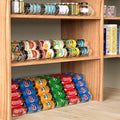 Simple Houseware Soda Can Organizer for Pantry / Refrigerator, Clear, Set of 2