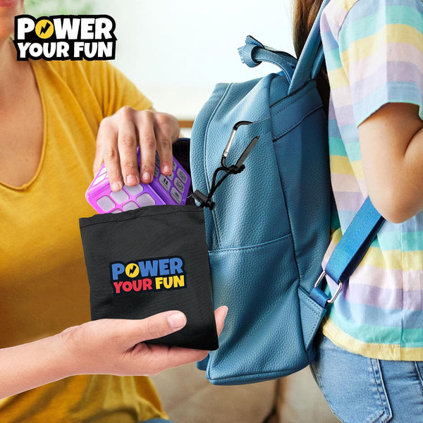 Power Your Fun Cubik LED Flashing Cube Memory Game - Electronic Handheld Game STEM Toy, 5 Brain Memory Games for Kids Brain Play Sensory Toys