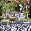 SAND MINE Reversible Mats, Plastic Straw Rug, Modern Area Rug, Large Floor Mat and Rug for Outdoors, RV, Patio, Backyard, Deck, Picnic, Beach,