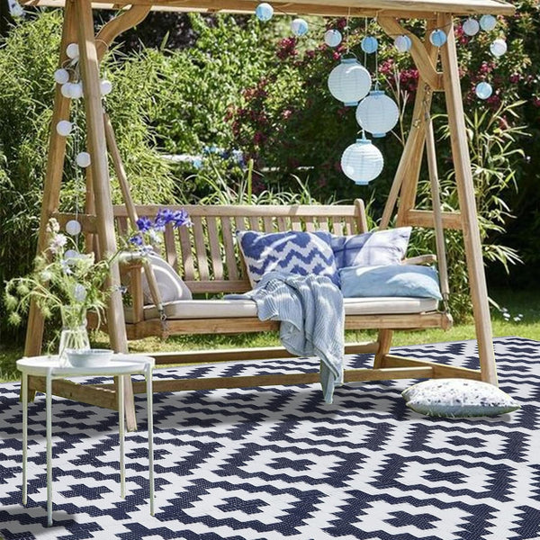 SAND MINE Reversible Mats, Plastic Straw Rug, Modern Area Rug, Large Floor Mat and Rug for Outdoors, RV, Patio, Backyard, Deck, Picnic, Beach,