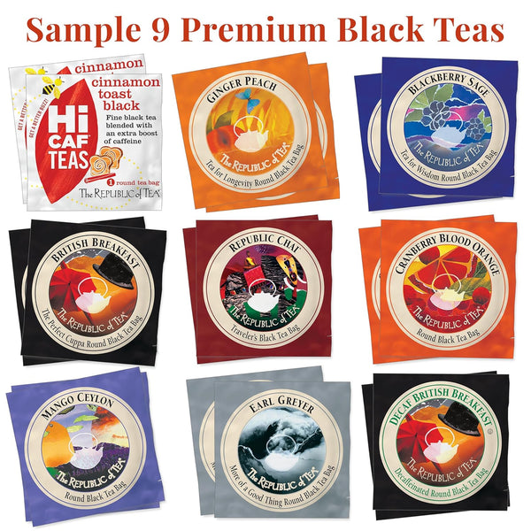 The Republic of Tea â Premium Assortment of Teas & Herbs, 40 Individually Wrapped Tea Bags