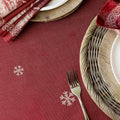 Benson Mills Engineered Jacquard Heavyweight Fabric Table Cloth, Holiday, Winter, and Christmas Tablecloth (Christmas Story, 60" x 140"