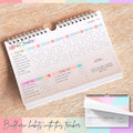 Habit Tracker Calendar â Daily, Weekly & Monthly Habit & Goal Tracker, Wire-Bound Planner with Colorful Design, Premium 250Gsm Paper | A5 Rainbow