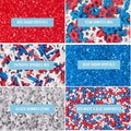 Sweets Indeed 4th of July Sprinkles 6 Cell Jar – Patriotic Nonpareils, Star Sprinkles, Jimmies and Sanding Sugar for Baking & Decorating Cupcakes,