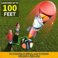 Toy Rocket Launcher for Kids - Outdoor Toys for Kids Ages 4-8, 8 Rockets 8P