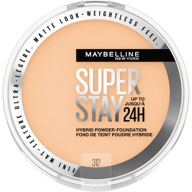 Maybelline Super Stay up to 24HR Hybrid Powder-Foundation, Medium-To-Full Covera