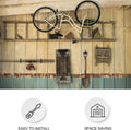 KURUI Road Bike Hooks for Garage Wall, 6 Pack Heavy Duty Bicycle Hangers for Hanging, Wall Mount Bicycle Storage for Ceilings, No Drill Large