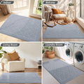 BEQHAUSE Dirt Trapper Door Mat 20" x 32", Doormat Non-Slip, Grey | Entryway Rugs Washable, Dog Door Mat Stain Resistant and Absorbent Welcome