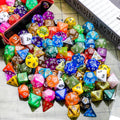 CiaraQ Polyhedral Dice Set - DND Role Playing Dice | Acrylic RPG Dice for Dungeons and Dragons MTG Table Games, Mixed colors, 140pcs Mixed Colors 140