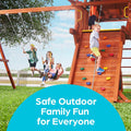 Jungle Gym Kingdom Swing Set Hangers - 2 Heavy Duty Brackets with Locking Snap Hooks for Porch, Patio, Playground - Indoor/Outdoor Hardware &