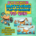 Dog Man Flip-O-Rama Memory Card Game for Kids, Family Game, Ages 6+