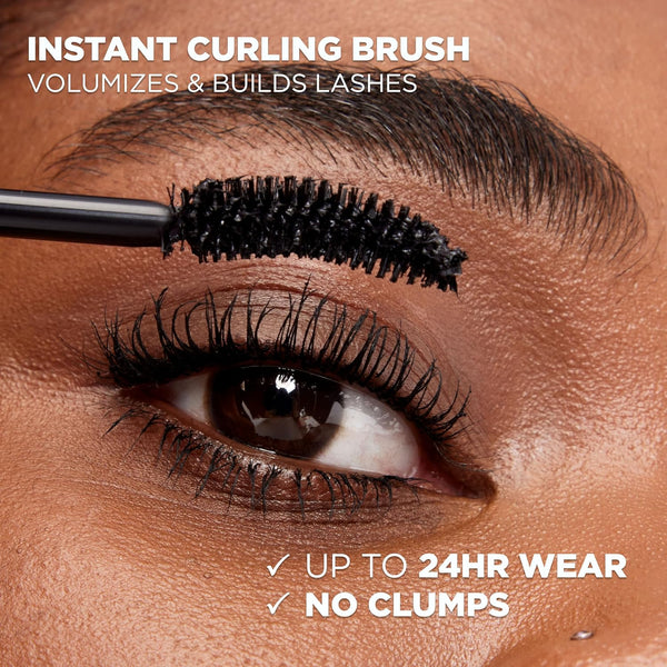 L'Oreal Paris Makeup Voluminous Original Curved Brush Mascara, Black, 0.28 Fl Oz Black 0.28 Fl Oz (Pack of 1)