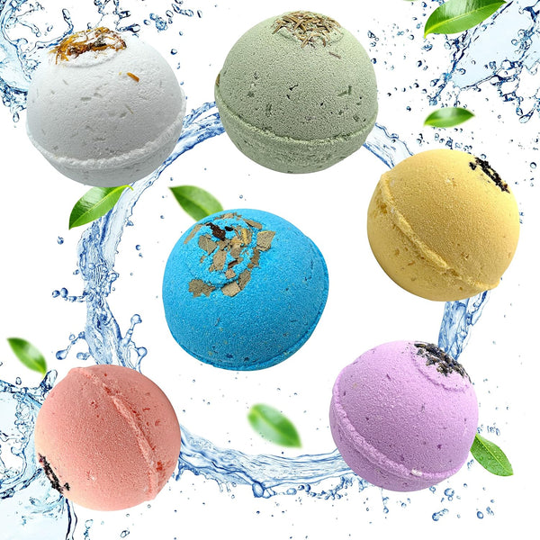 Handmade in USA Organic Bath Bombs Gift Set for Women All Natural with Epsom Salt Relaxation Dead Sea Salt - Natural and Safe Bath Bombs Kit for