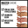 Maybelline New York Facestudio Master Chrome Metallic Highlighter Makeup, Molten Peach, 0.19 Ounce Molten Peach 0.19 Ounce (Pack of 1)