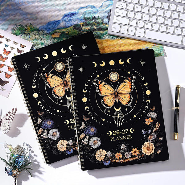 Planner 2025-2026 - Academic Planner 2025-2026 Daily Weekly and Monthly, July 2025 - June 2026, 8.5" X 11", Colorful Tabs, Back Pocket, Perfect