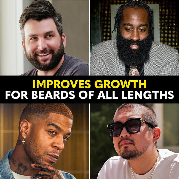 The Beard Club - Biotin Beard Growth Vitamins - Support a Thicker Fuller Beard, Fill in Patches - Minerals & Multi-Vitamins Help Support and