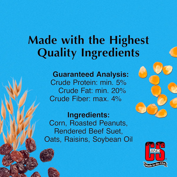 C&S Wild Bird Woodpecker Suet Nuggets Mega Box, 8 Pounds Woodpecker 8 Pound (Pack of 1)