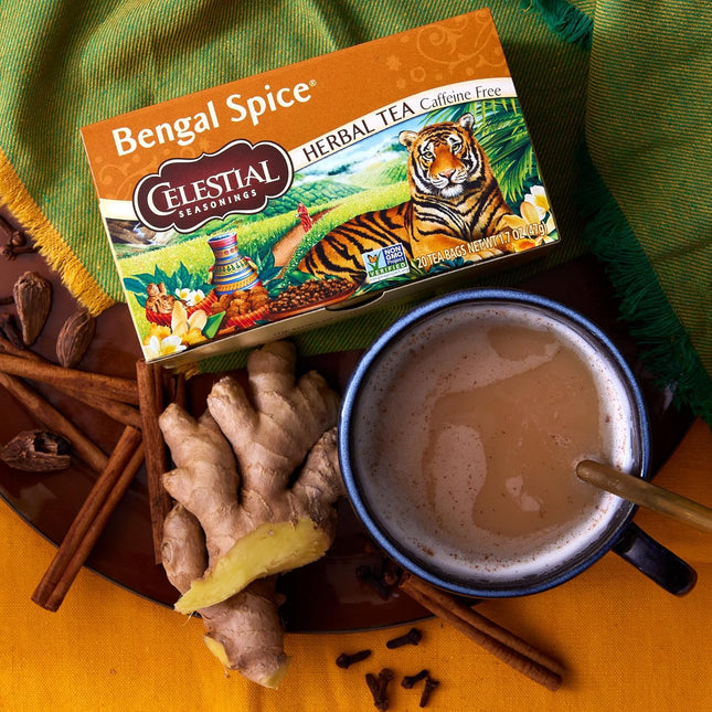 Celestial Seasonings Herbal Tea Variety Pack, Bengal Spice, Sleepytime, Honey Va
