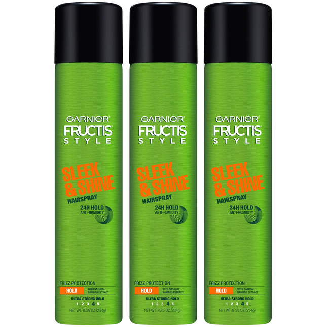 Garnier Fructis Style Sleek and Shine Anti-Humidity Hairspray, Ultra Strong Hold