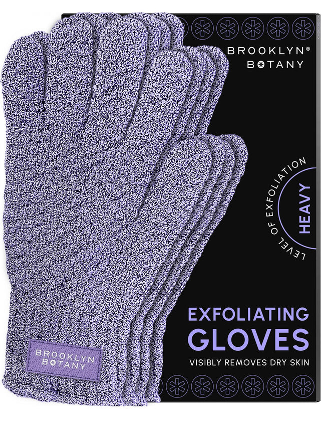 Brooklyn Botany Exfoliating Gloves for Bath and Shower Ã¢ÂÂ Heavy Duty Exfolia
