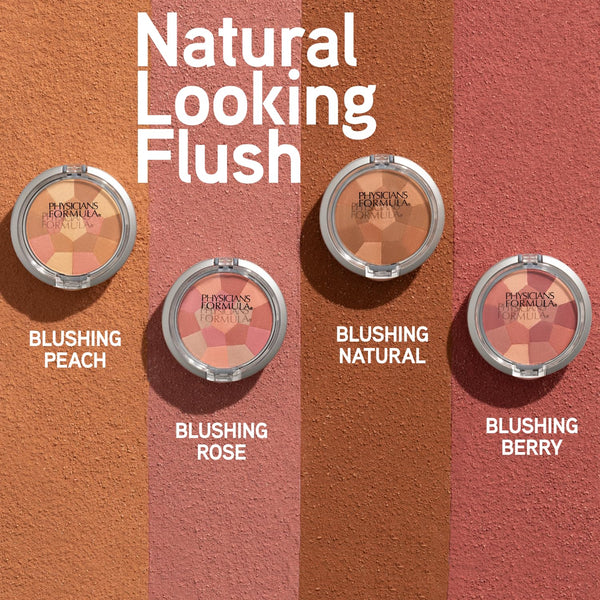 Physicians Formula Powder Palette Multi-Colored Blush Powder Blushing Peach, Dermatologist Tested