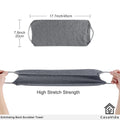 CASAVIDA Back Scrubber for Shower Nylon Bath Towel Washer Exfoliating Washcloth Rear Japanese Stretchable Strap Wash Cloth Body Exfoliation 2 Pack