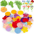 Toyly DIY Fabric Flower Bouquets Toys Accessories - Flowers Market Toy Fittings - Arts & Crafts Toy Parts Accessories Set