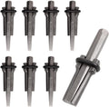 5 Packs of Heavy Duty Wedge and Feather Shims, Abuff 3/4 Inch Plug Shim and Wedge Concrete Rock Stone Splitter Hand Tools