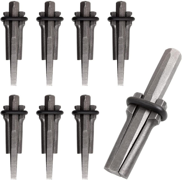 5 Packs of Heavy Duty Wedge and Feather Shims, Abuff 3/4 Inch Plug Shim and Wedge Concrete Rock Stone Splitter Hand Tools