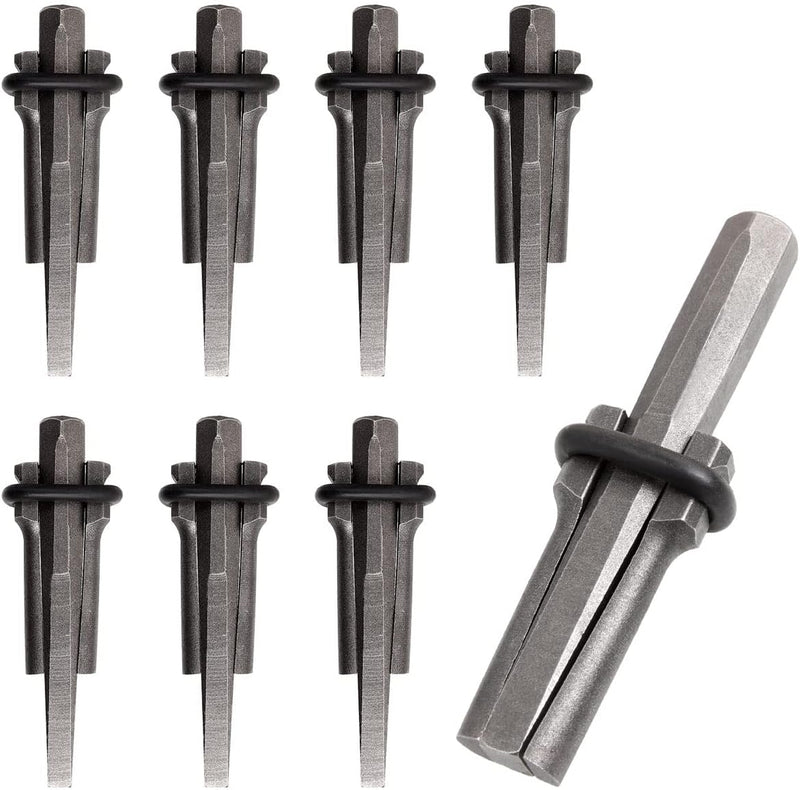 5 Packs of Heavy Duty Wedge and Feather Shims, Abuff 3/4 Inch Plug Shim and Wedge Concrete Rock Stone Splitter Hand Tools